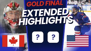 : Canada vs USA Gold Final EXTENDED Highlights | 2024 IIHF U18 World Championship