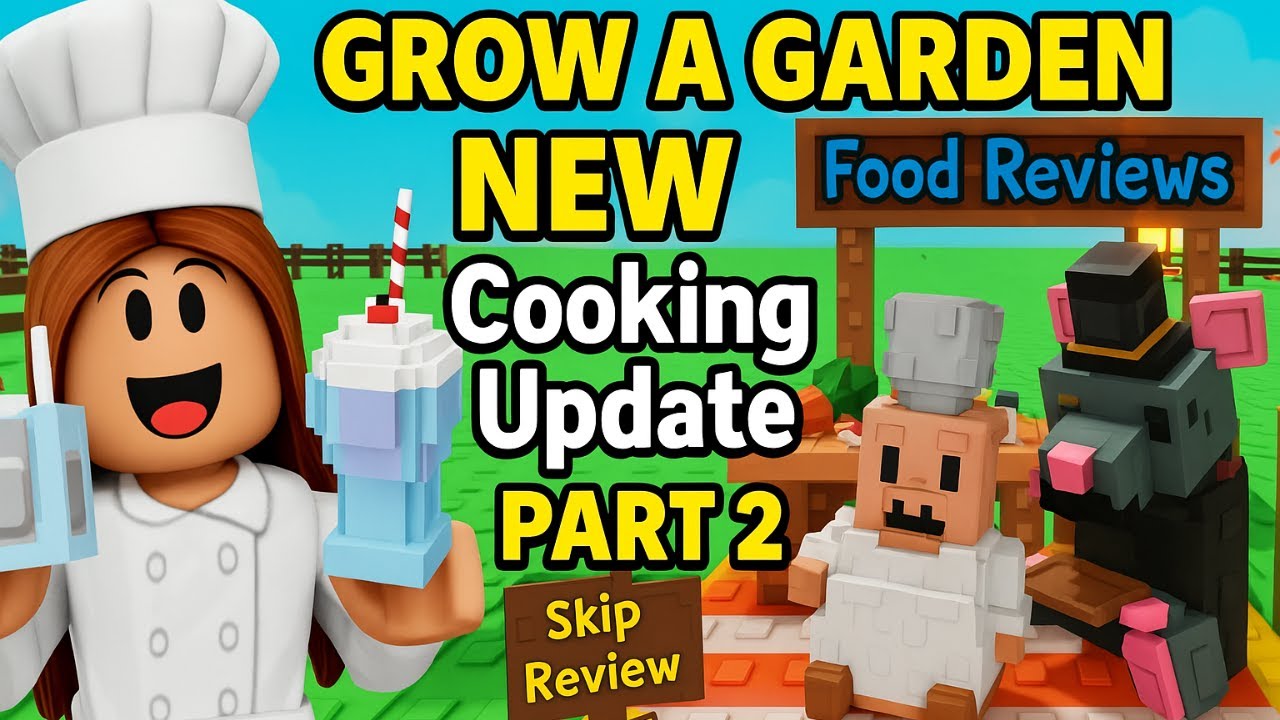 Grow a Garden NEW Cooking Update Part 2 – Recipes, Food Connoisseur ...