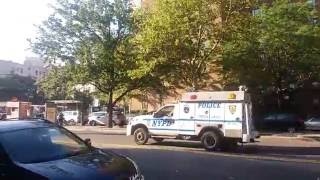 NYPD ESS Weapons Of Mass Destruction Rep Truck Passing By In Manhattan, New York