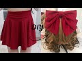 DIY Turning Skirt Into Hair Bows! DIY Bow Tutorial!