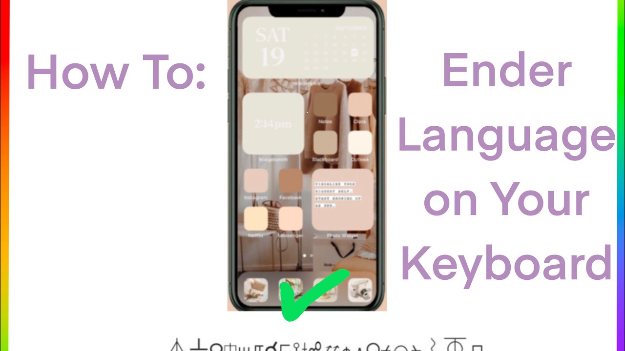 How To Get Ender Language On Your Keyboard IOS YouTube