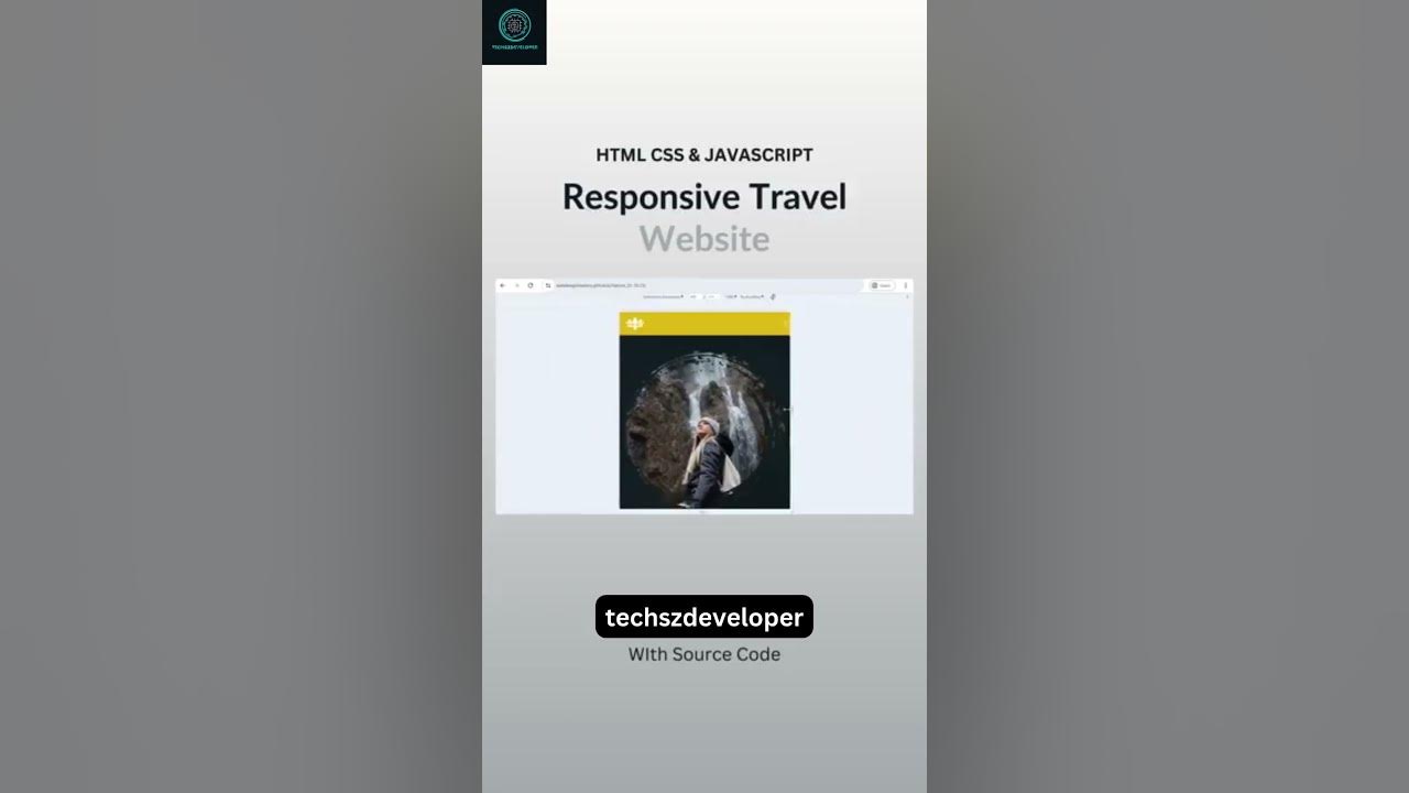 Responsive Travel Website Using HTML CSS & JAVASCRIPT#html#htmltrick# ...