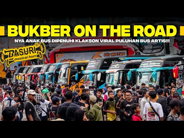 GEGER..!!! PERANG TELOLET BASURI FULL VERSI😱 PULUHAN BUS ARTIS🤩 | BUKBER ON THE ROAD JOGJA 2023 class=