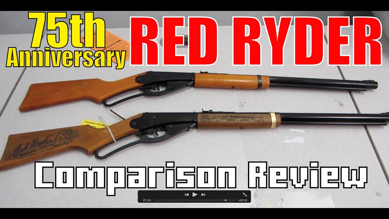 75th Anniversary Daisy Red Ryder BB Gun Unboxing Comparison Review 