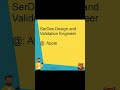 SerDes Design and Validation Engineer