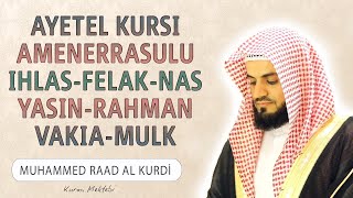 7 Ayetel Kursi 7 Amenerrasulu 7 ihlas 7 Felak 7 Nas Yasin Rahman Vakia Mulk suresi Raad al Kurdi