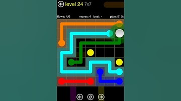 Flow Free Regular Pack 7X7 walkthrough level 24