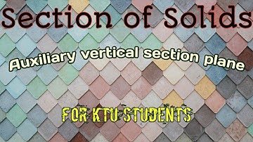 EST 110 KTU | Engineering Graphics | Section of solids | Engineering ABCD