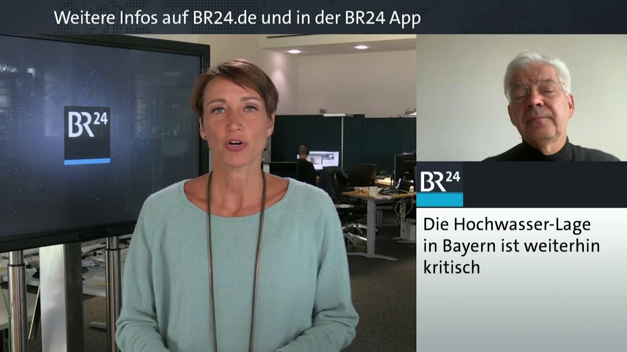 BR24live: Wetter Update - Hochwasser in Bayern