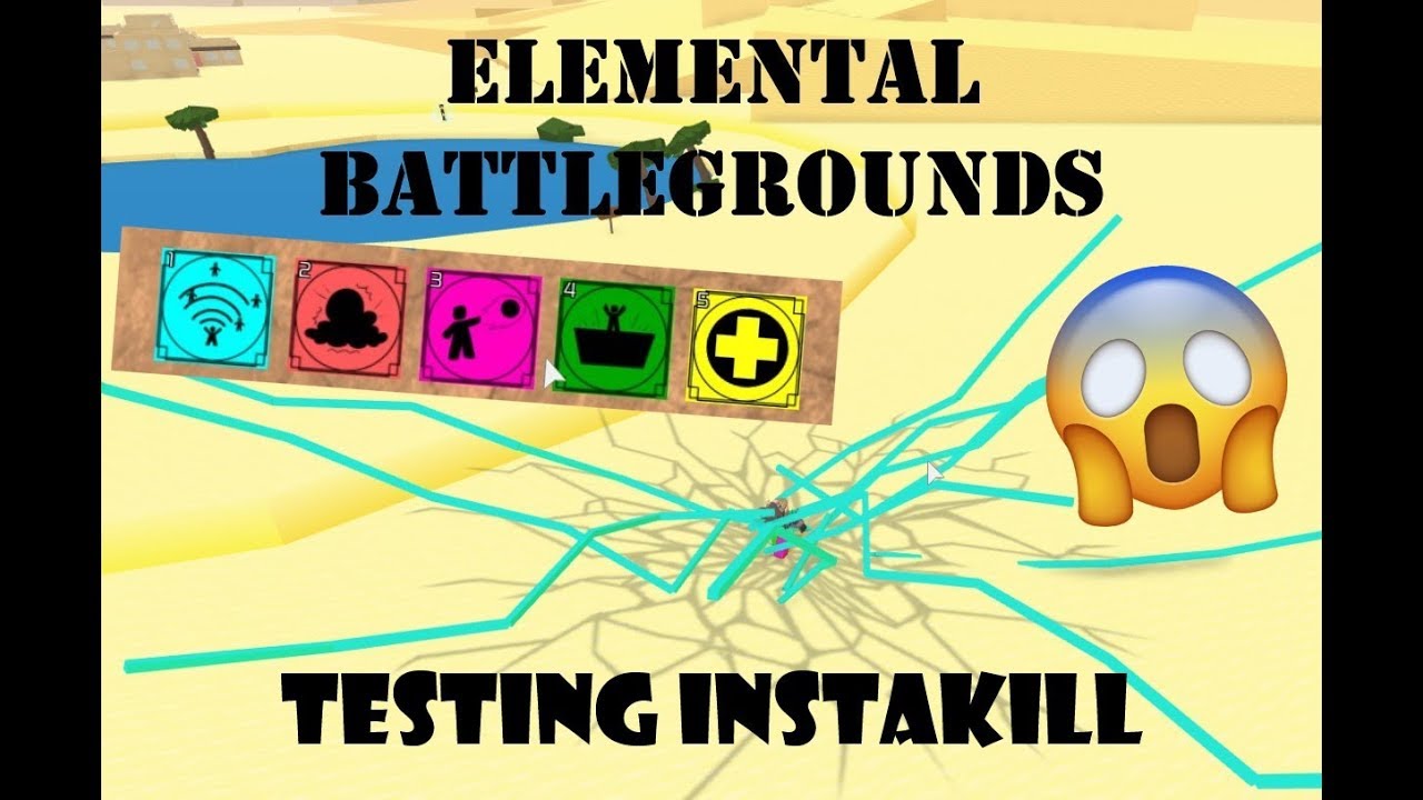 Testing Instakill Combo Elemental Battlegrounds Roblox Youtube - where to find the scrolls in elemental battlegrounds roblox event