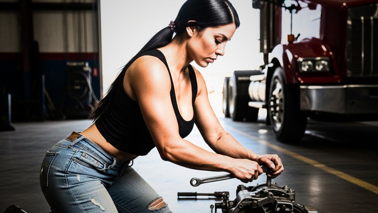 Él No Tenía Dinero, Pero Ella Arregló Su Camión — Días Después, El Taller Fue Rodeado Por Un Convoy