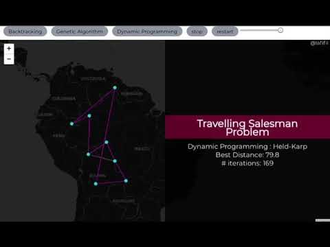 Travelling Salesman Problem Visualization (Dynamic Programming ...