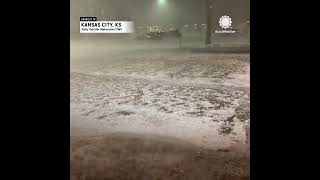"River of Hail" Inundates Kansas City