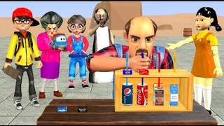 Scary Teacher 3D vs Squid Game Choose correct favorite soft Drink flavor 5 times Challenge screenshot 5