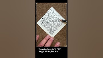 Mindful Monday 69. Draw along with me and create this tile using the Zentangle® Method. #zentangle