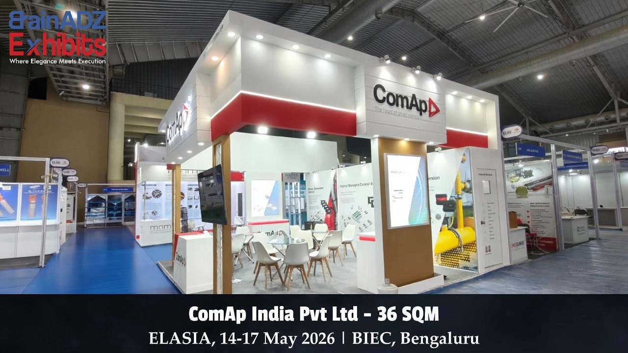 ComAp India Pvt Ltd at ELASIA 2026 – Designed & Fabricated by BrainADZ Exhibits