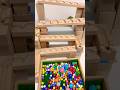 marble Run Race ASMR #236 Wooden Wave Course Colorful Marbles  #marblerun #marblerunrace #asmr
