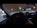 1993 BMW 318i E36 POV Winter Snow Street Drift Acceleration