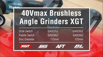Makita UK XGT 40VMax Angle Grinders Variable Speed