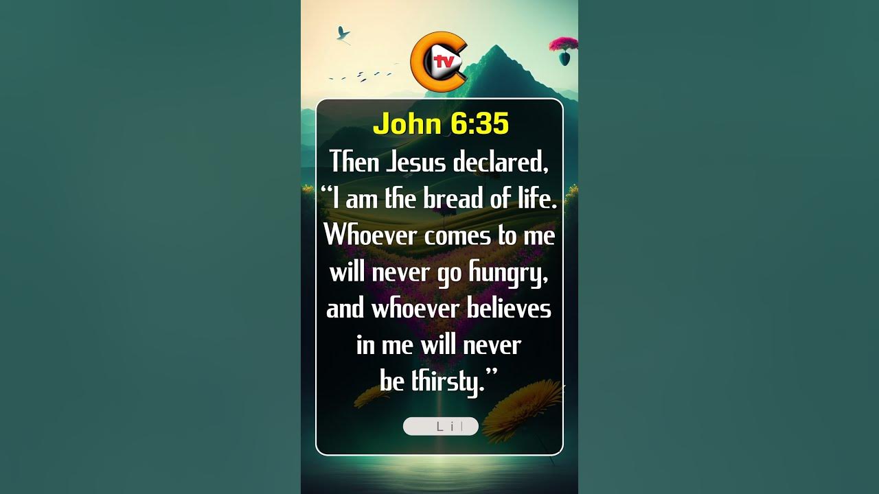 John Chapter 6 Verse 35 bible bibleverse christjesus gospel love john-chapter-6-verse-35-bible-bibleverse-christjesus-gospel-love