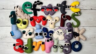 Alphabet Lore Lowercase Baby A To Z Satisfying Needlefelt Art Compilation