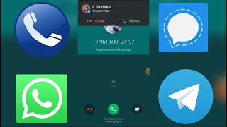 Incoming Call: WhatsApp, Telegram, Viber at the Same Time (Samsung J3,Android 7,KNOX 2.8)