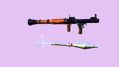 RPG-7 Rocket Launcher 3D LowPoly