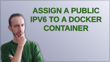 Assign a public IPv6 to a Docker container