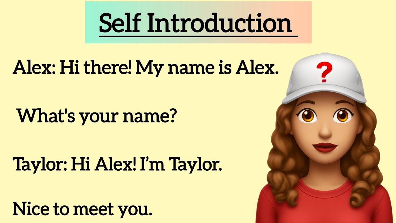Outline Video Self Introduction In English | How To Introduce Yourself In English Conversation | Speaking Practice