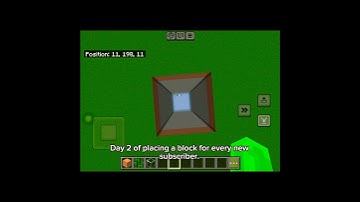 Placing a block for every new subscriber| Day 2 #gaming #minecraft