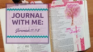 Bible Journaling: Jeremiah 17:7-8: Like a Tree
