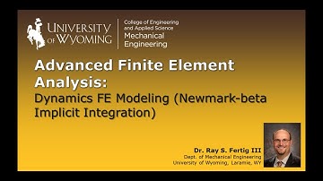 4-2: Dynamic FEA (Newmark-beta Implicit Integration)