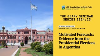 The Geary Seminar Series – 29th October 2024