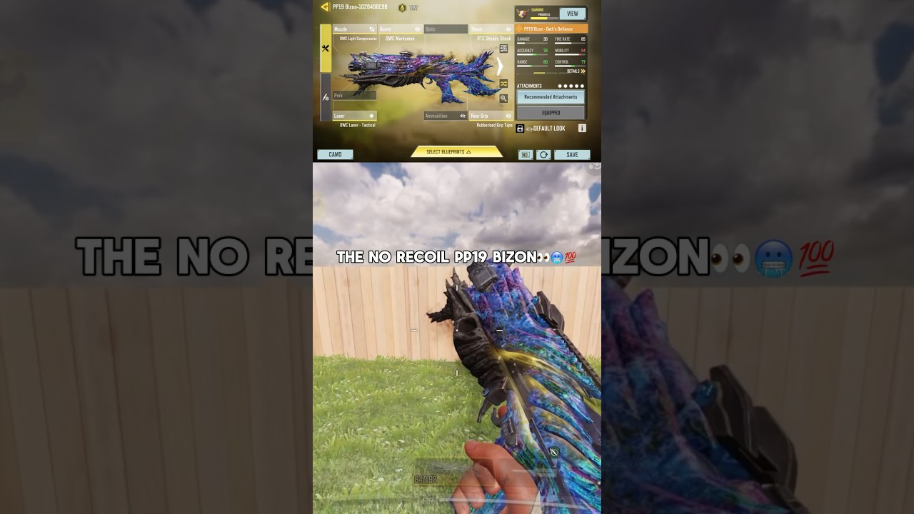 The no recoil PP19 Bizon👀🥶😱