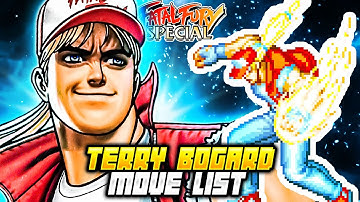 TERRY BOGARD MOVE LIST - Fatal Fury Special / Garou Densetsu Special (Neo Geo)