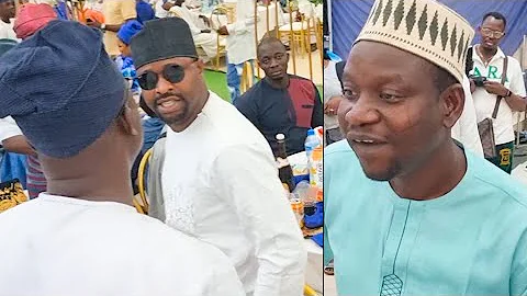 Femi Adebayo Bows To Greet Mr. Latin, Yinka Quadri, Dele Odule, As Afeez Owo Welcomes Him