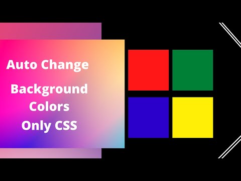 Auto Changing Background Color Using CSS