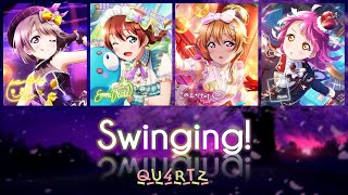 [FULL VER] QU4RTZ - Swinging! (Color Coded Kan/Rom/Eng Lyrics) Love Live!