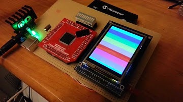 PIC32 TFT 2.4" ILI9325 16 bits test