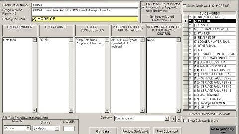 HAZOP PHA Study Softwares HAMS-GPS