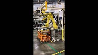 AMR / AGV robot interaction for high precision plastic welding