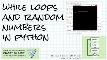 Loops and random numbers in Python; Practice link! Objects & Games with Python Ch 1 Vid 8