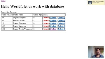 Working with JSP for MYSQL (DELETE)