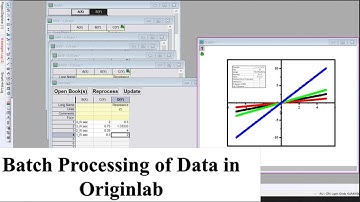 Batch Processing of Data in Originlab