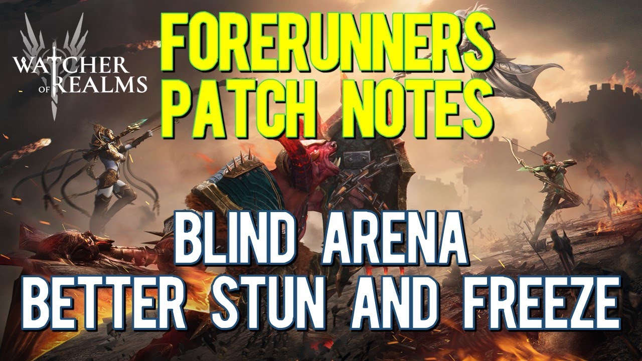 Forerunners Patch Notes for April 6th | Blind Arena | Optimized Freeze ...
