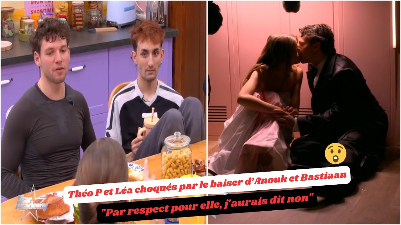 Star Academy 2025 : Moment choc ! Théo P et Léa choqués par le baiser d’Anouk et Bastiaan