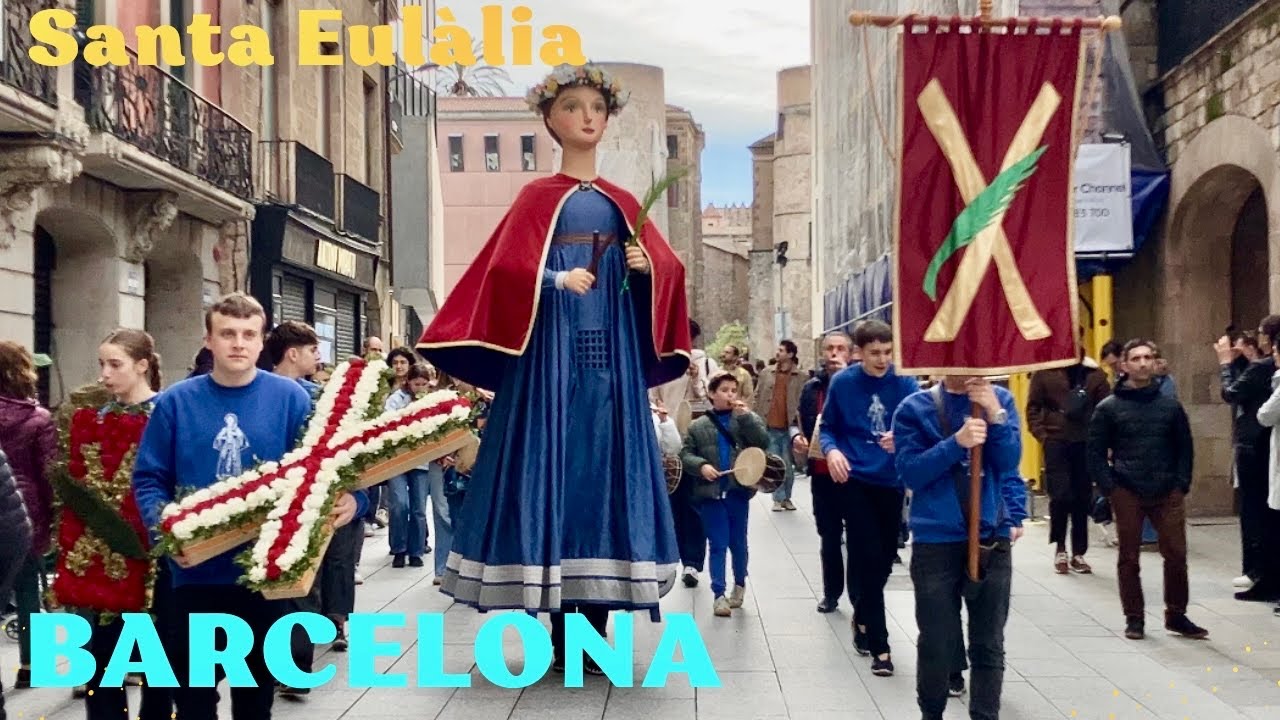 Santa Eulàlia Festival 2026 — Cercavila Parade of Giants at Barcelona Cathedral