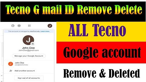 How to Remove Gmail Account in Tecno ||tecno Phone Google account delete