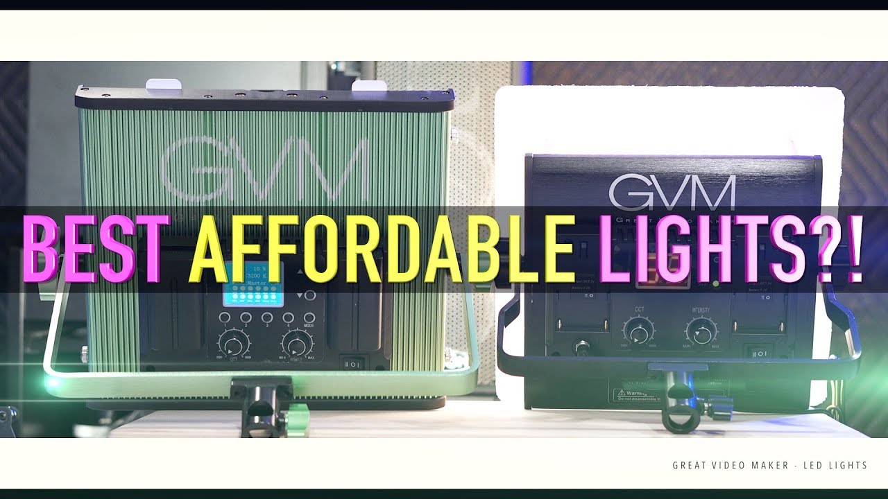 BEST Video Lights ON A BUDGET?! GVM 2018*** YouTube