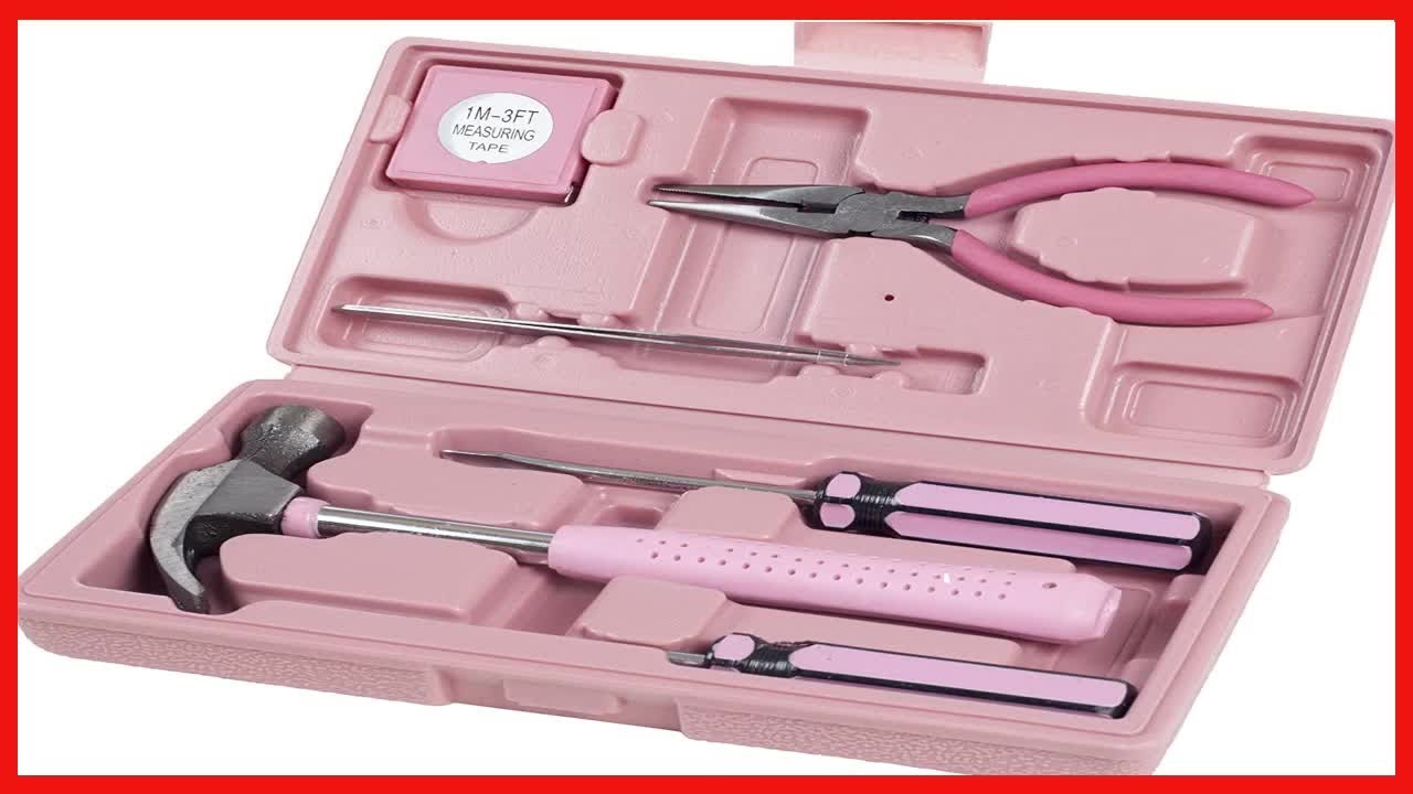 Kleines Werkzeug Set Stalwart 9-tlg. Werkzeug-Set Pink - Hammer